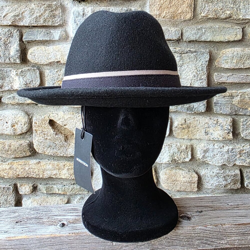 Black Fedora Nordstrom NWT XL - Picture 4 of 4